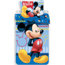 Disney Mickey ágyneműhuzat Hello 140×200cm, 70×90 