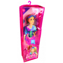 Mattel Barbie Fashionistas doll, colored dress,
