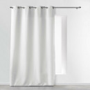 cortina con ojales de metal, blanco 140 x 280 cm, 