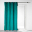 cortina de ojales, esmeralda, 135 x 260 cm, 100% o