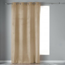 cortina con ojales, arena, 140 x 240 cm, terciopel