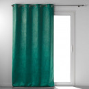 cortina con ojales, verde, 135 x 240 cm, blackout 