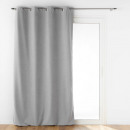cortina con ojales, gris, 140 x 260 cm, aislamient