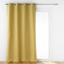 cortina con ojales, ocre, 140 x 260 cm, aislamient