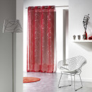 cortina con ojetes, rojo 140 x 240 cm, im