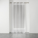 cortina con ojales, blanco / dorado, 140x240x0.1, 