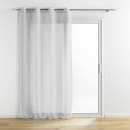 cortina con ojales, gris / plateado, 140x240x0.1, 