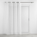 cortina con ojales, blanco, 140x240x0.1, malla f