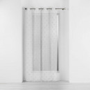 cortina con ojales, gris, 140x280x0,1, gasa sab