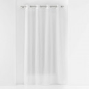 cortina con ojales, blanca, 140 x 240 cm, velo s