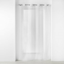 cortina con ojales, 140 x 240 cm, tejido flameado,