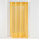 függöny fűzőlyukkal, sárga, 140 x 280 cm, fátyol s