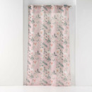 cortina con ojales, rosa, 140 x 280 cm, voile sa