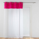 cortina con ojales, fucsia, 140 x 240 cm, velo
