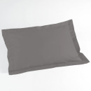 Funda de almohada plana, gris ratón 50x70c