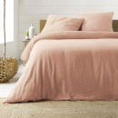 Juego de cama de 3 piezas, rosa, 240 x 220 cm,