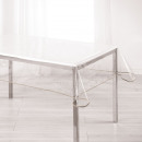 prostokątny kryształowy obrus, taupe 140 x 240 cm,