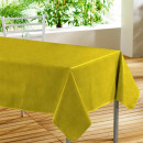 mantel rectangular, amarillo, 140 x 240 cm, pvc es