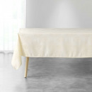 mantel rectangular, natural/dorado, 140 x 300 cm, 
