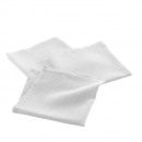 3 servilletas, blanco / plateado, 40 x 40 cm, p