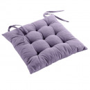 Poduszka na siedzisko, pikowany, liliowy, 40 x 40 