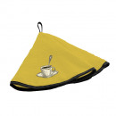 toalla redondo de cocina, amarillo, diámetro 60 cm