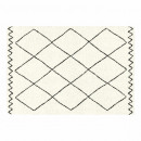Alfombra decorativa rectangular, beige, 120x170x0,