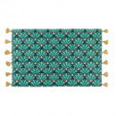 alfombra rectangular + pompones, azul, 50x80x0.5, 