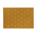 alfombra rectangular, amarilla, 60 x 110 cm, tejid
