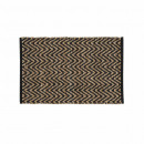 alfombra rectangular, 60 x 90 cm, yute liso/polial