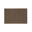 alfombra rectangular, negra, 60 x 90 cm, yute liso