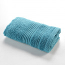 toalla invitados, azul pavo real, 30 x 50 cm, espo