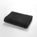 ręcznik wanna, czarna, 70 x 130 cm, gładka gąbka,