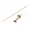 fishing rod with fishbone toy and grelo