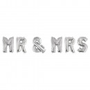 Balony foliowe MR i MRS, srebrne, 6 sztuk