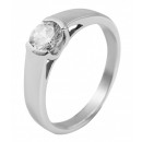  Stainless steel ladies ring, ring size: 54