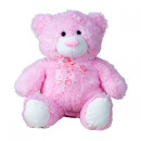 wholesale Toys: Bear pink sitting with bow h = 50cm (sitting h = 3