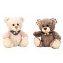 groothandel Speelgoed: Pluche beer met geborduurde sjaal h = 25cm, 2-voud