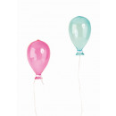 Glasballons zum Hängen (mundgeblasen) h=12cm, 2-fa
