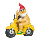 hurtownia Ogród & Majsterkowanie: Krasnoludek siedzący nago na motocyklu h = 28cm ...