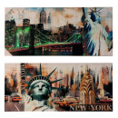 nagyker Irodai és üzleti berendezések: A New-York 100cm x 45cm x 3cm, 2-szeres képeket