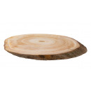 wholesale Decoration: Tree slice with bark c to 42x27x3cm