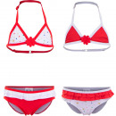 Peppa Pig Bikini - biało-czerwone stroje kąpielowe