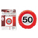 nagyker Ajándékok és papíráruk: Fólia Balloon Anniversary Road Sign 50 , 45cm