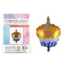 Folienballon 'Muffin, Happy Birthday', 49cm