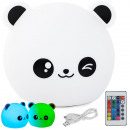 nagyker Elektronikai termékek: Gyermek éjjeli lámpa panda rgb távirányító led usb