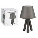 tripod lamp ceramic lampshade gray