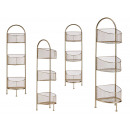 oval metal shelving 3 tiers cham