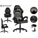 black and gray gamer chair