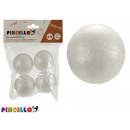 groothandel Stationery & Gifts: set van 4 ballen 5 cm polystyreen ambachten